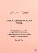 Geburtskarte GIRL - A6 Karte – Bild 2