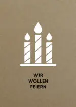 Geburtstagskarte Motiv KERZE - A6 Karte