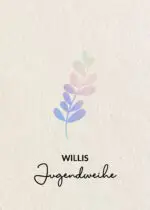 Einladung Jugendweihe ZWEIG - A6 Karte