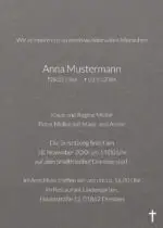 Trauerkarte Motiv KREUZ - A6 Karte – Bild 2