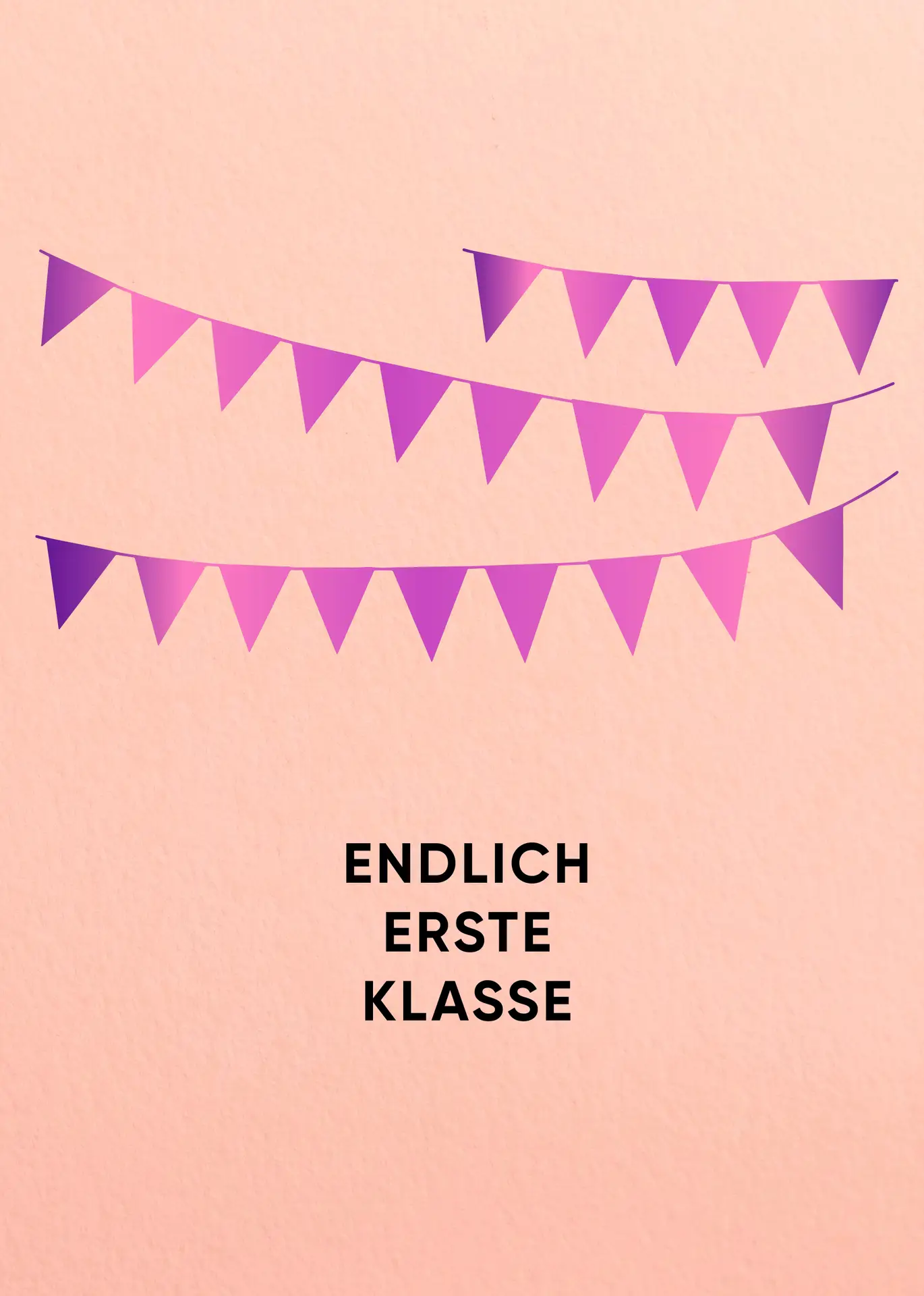 Einschulung WIMPEL girl - A6 Karte