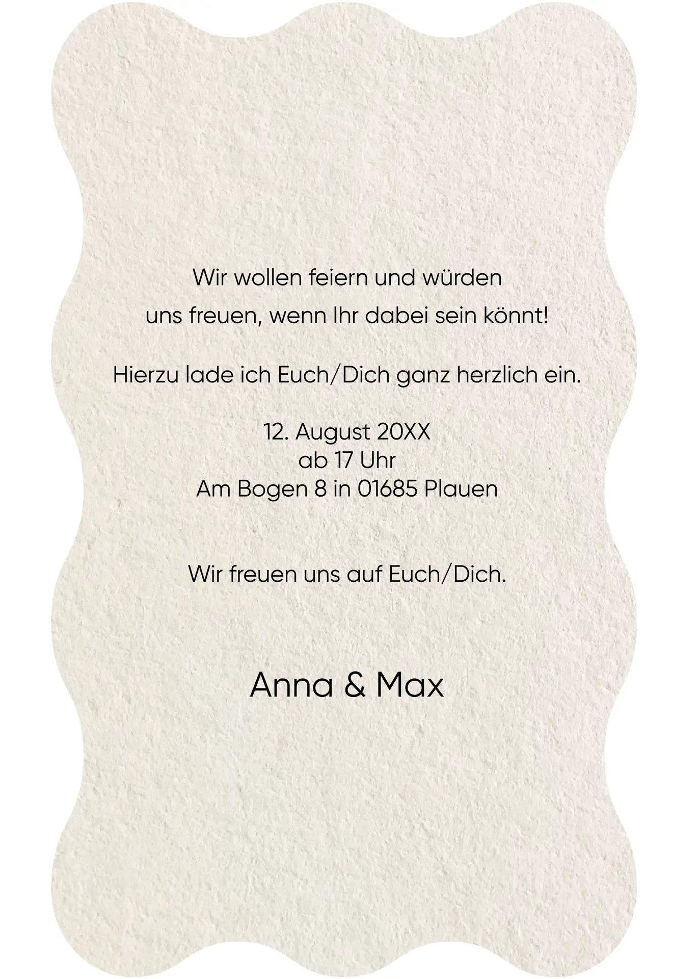 Besonders WELLE – Freiform 105 x 175 mm – Bild 2