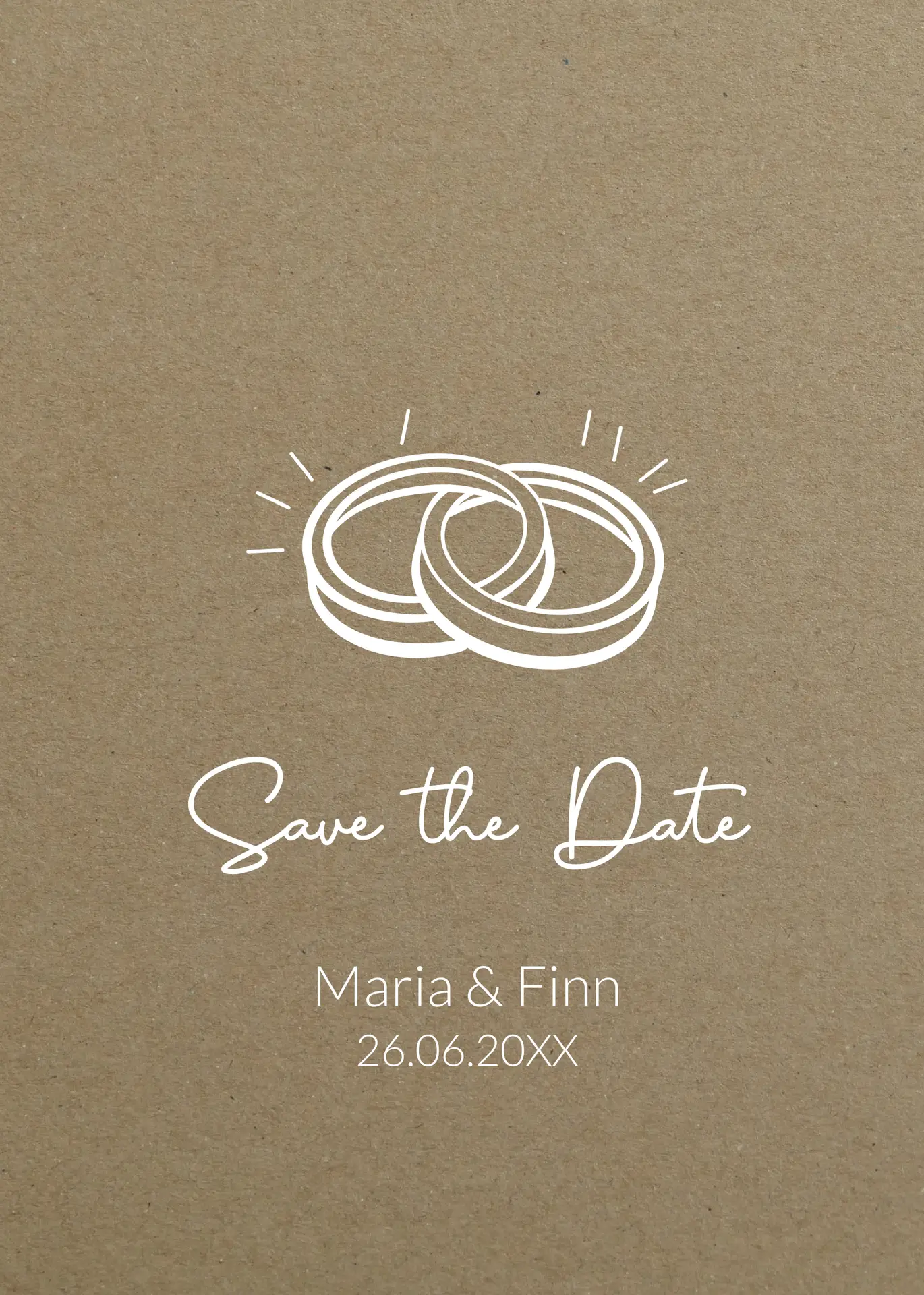 Save the Date RINGE - A6 Karte