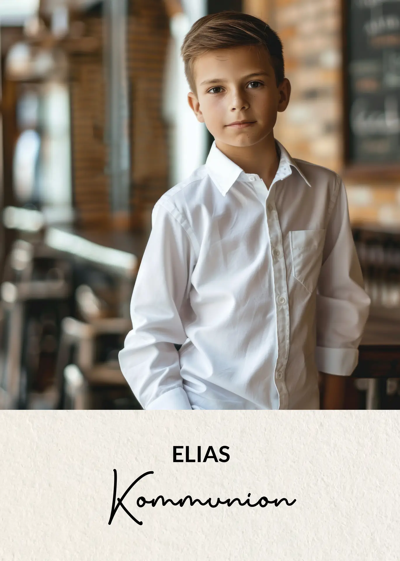 Kommunion FOTO - A6 Karte