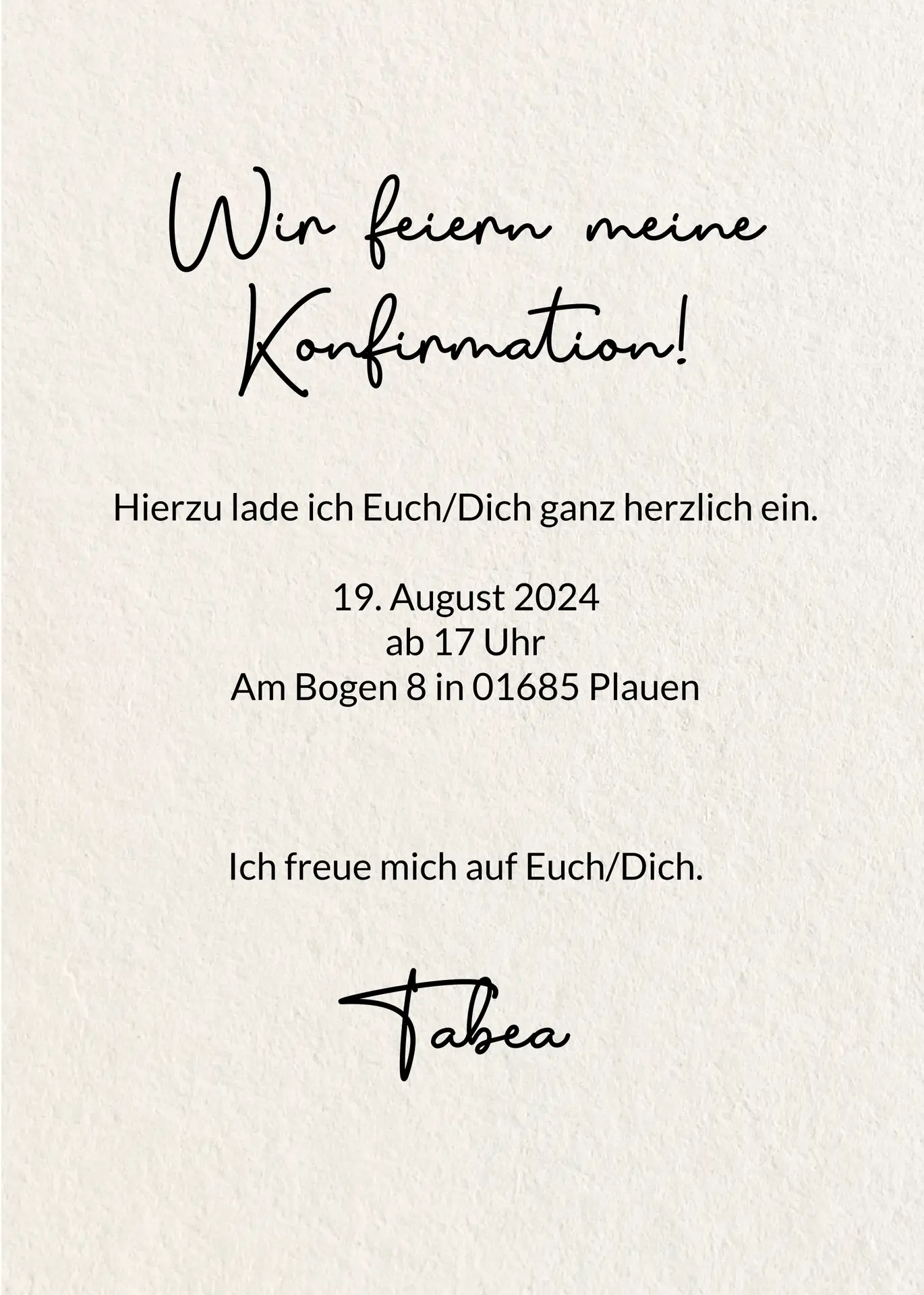 Konfirmation FOTO - A6 Karte – Bild 2