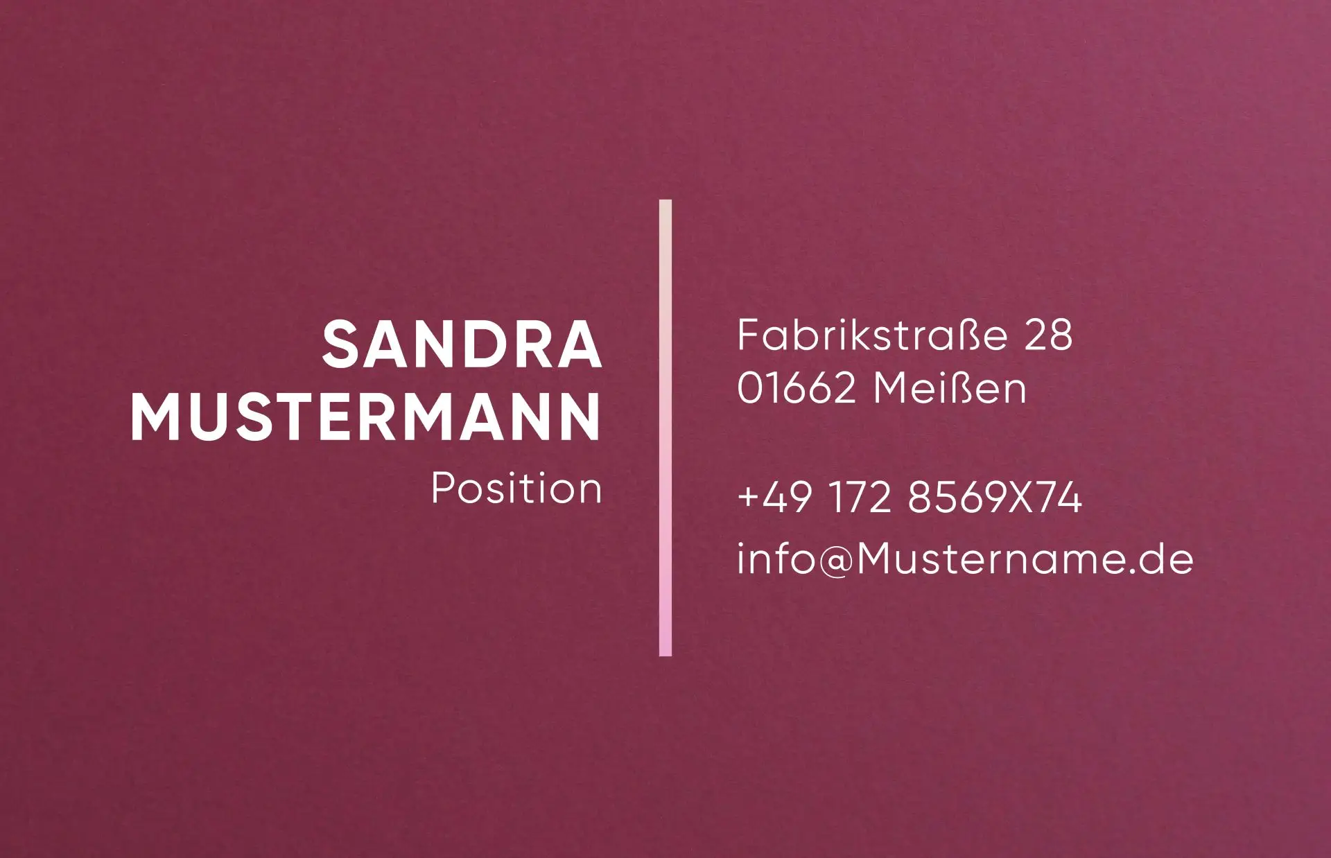 Visitenkarte LASER - 85 x 55 mm – Bild 2