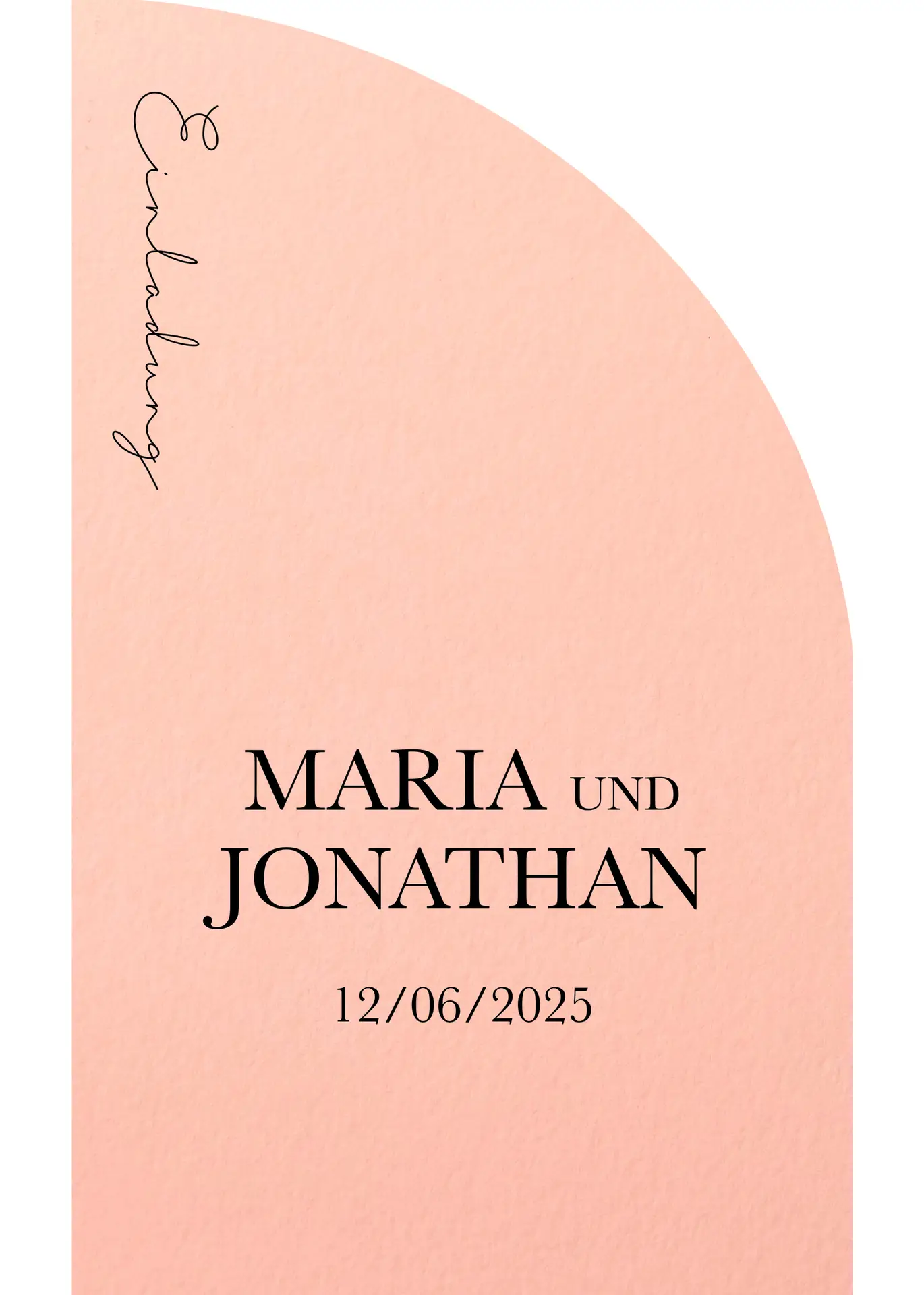 Besonders BOGEN halb - Freiform 105 x 175 mm