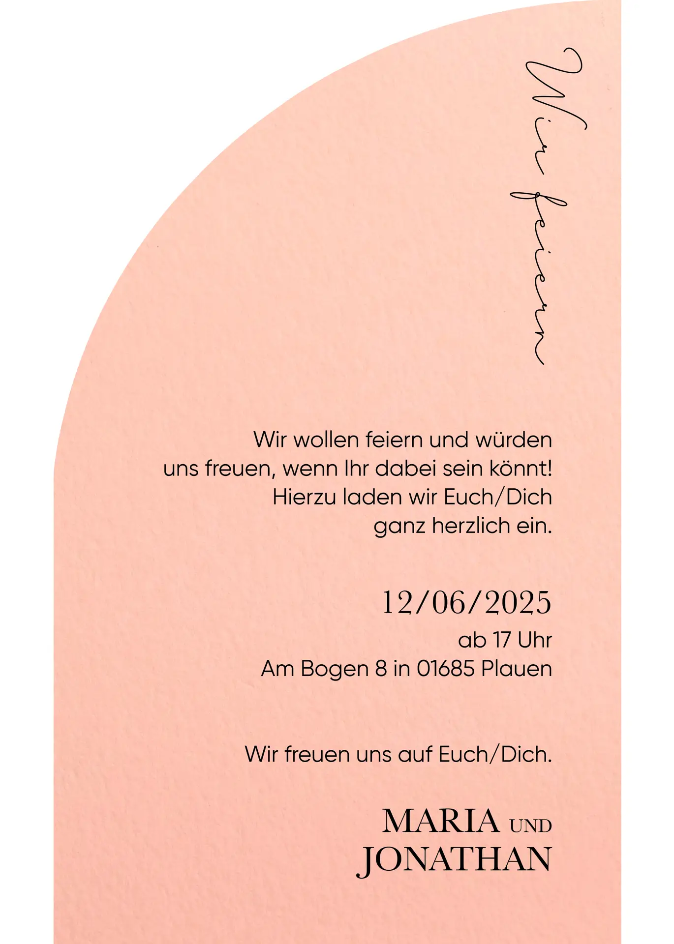 Besonders BOGEN halb - Freiform 105 x 175 mm – Bild 2