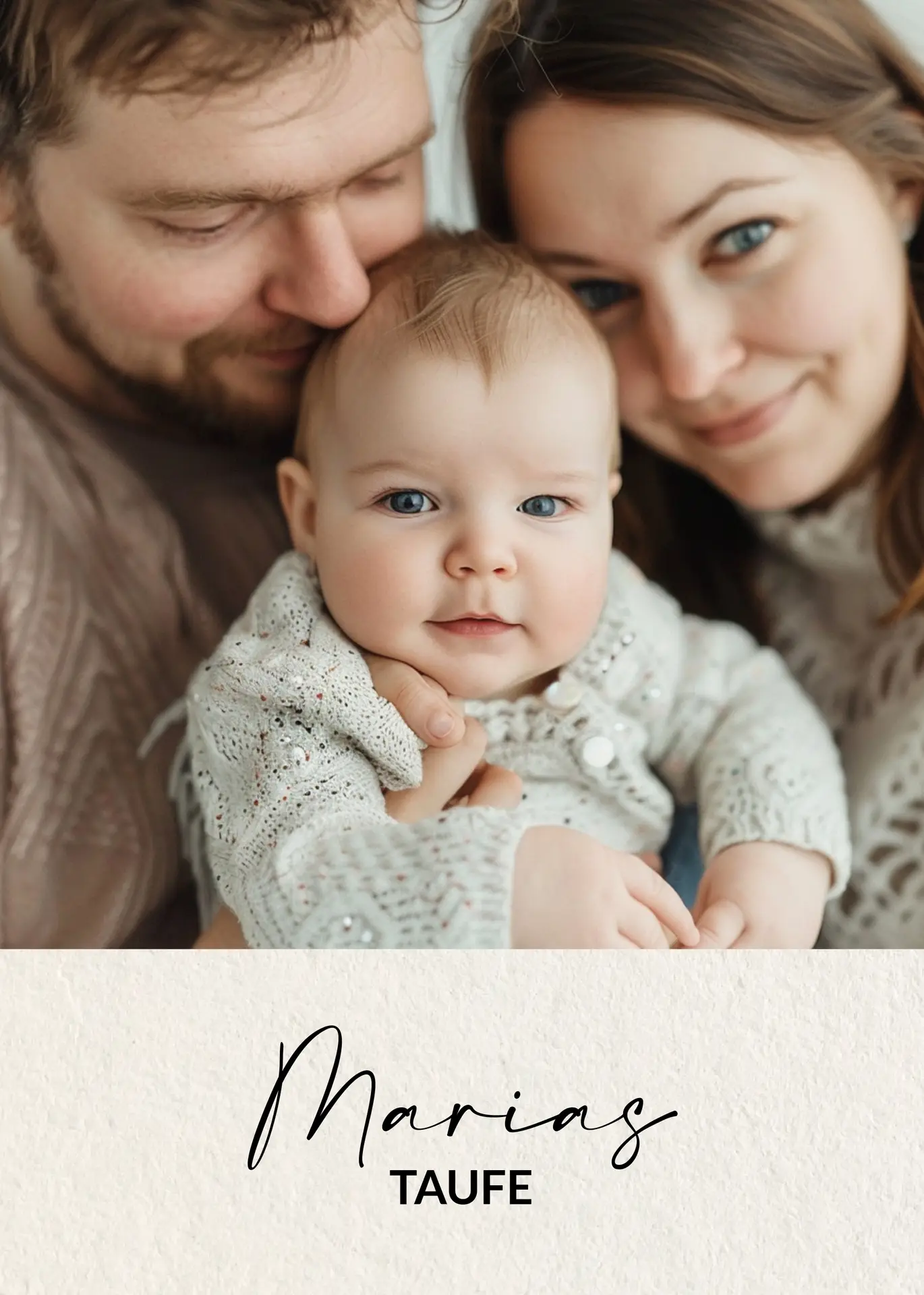 Taufe FOTO - A6 Karte